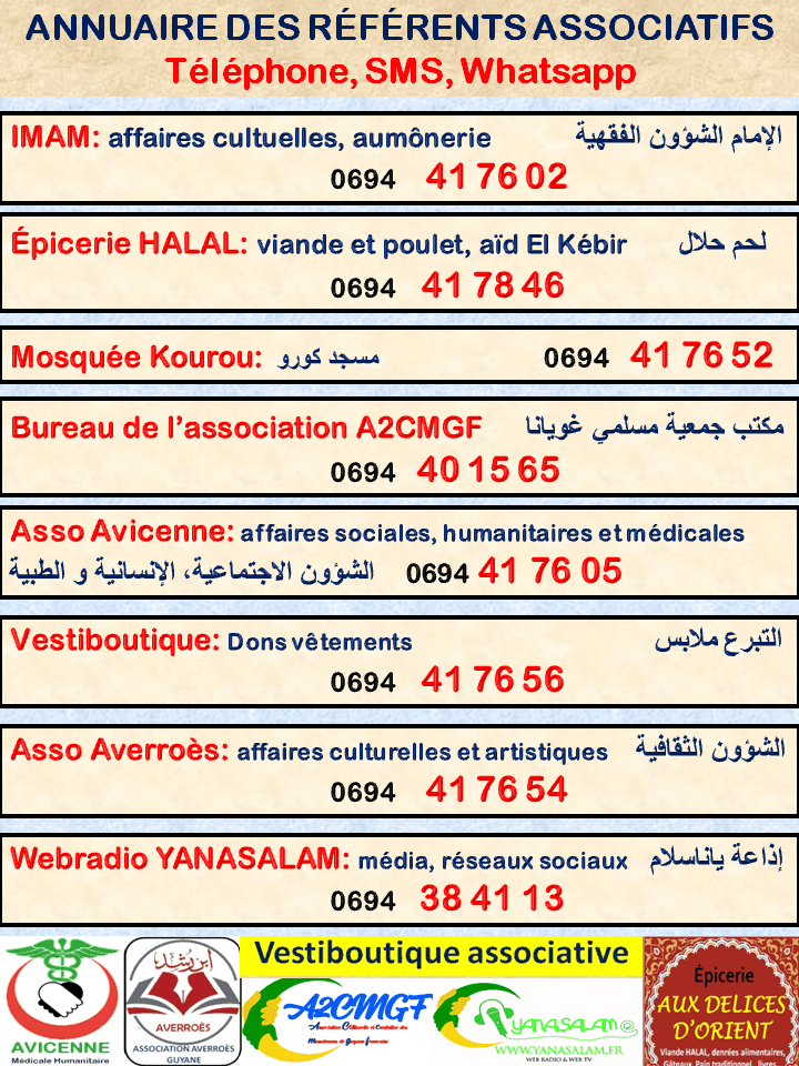 ANNUAIRE DES RÉFÉRENTS ASSOCIATIFS