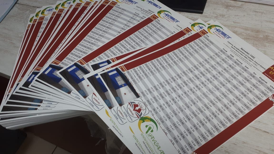 Calendrier ramadan disponible !