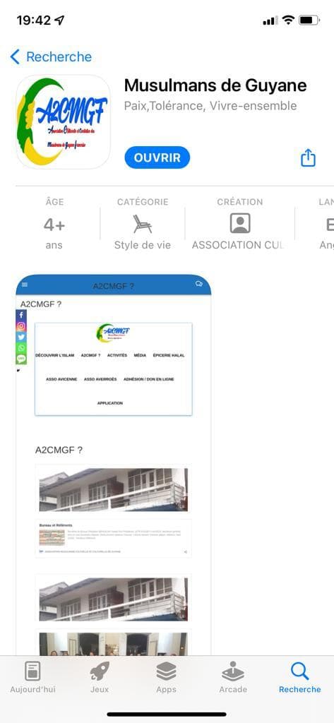Application Android et Apple « Musulmans de Guyane »